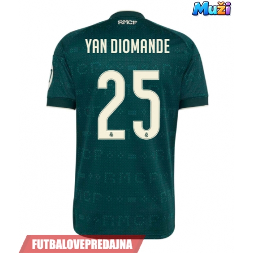 Lacne Muži Futbalové dres Real Madrid Yan Diomande #25 2026-27 Krátky Rukáv - Preč